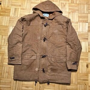 Vintage Brown Genuine Leather Coat